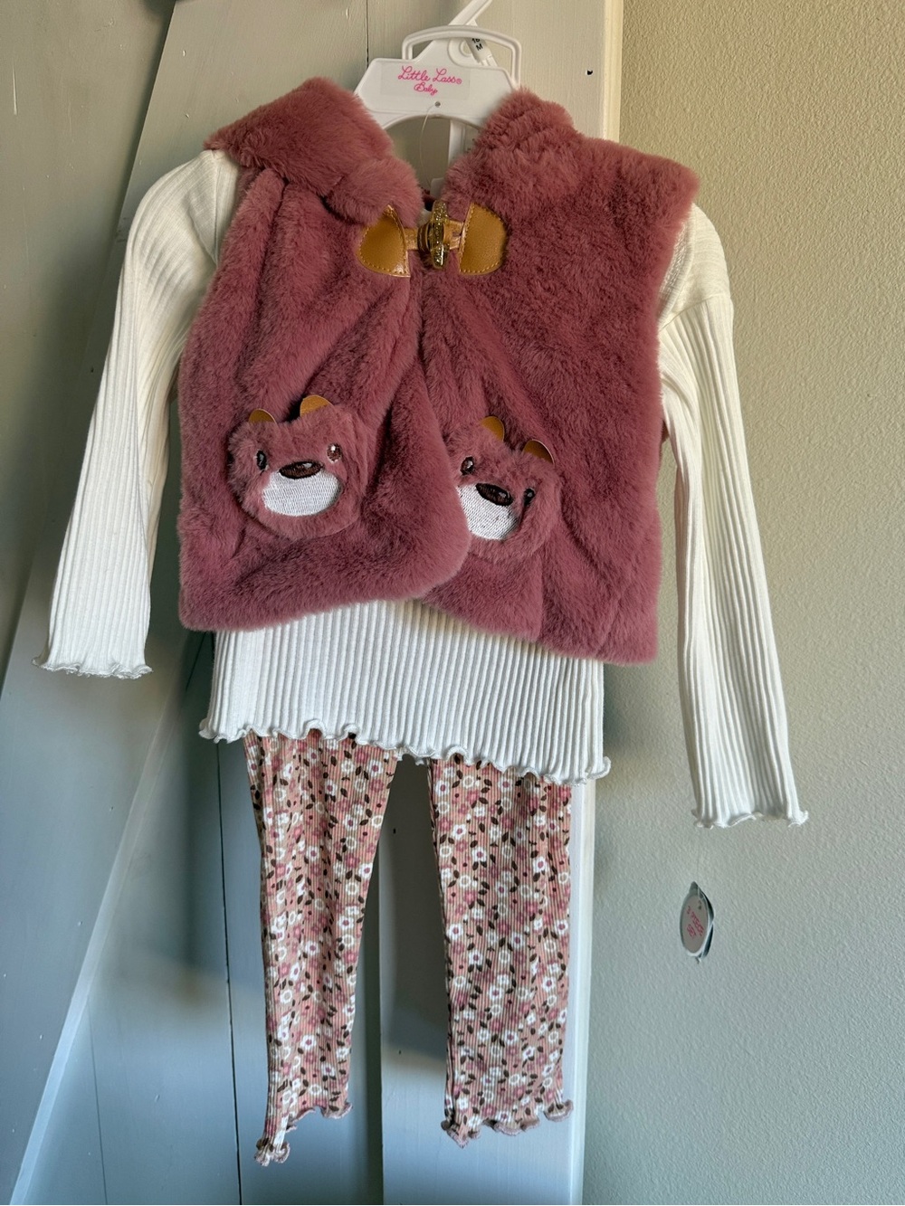 NWT LITTLE LASS BABY/TODDLER Fall Outfit | 3 Piece Legging Outfit 18M